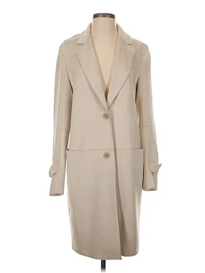 Pre-owned Zara Basic Coat In White