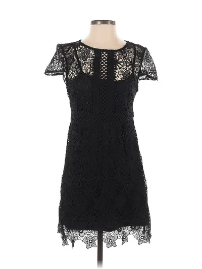 Pre-owned Zara Basic Cocktail Dress In Black