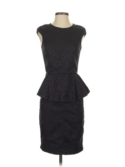 Pre-owned Zara Basic Cocktail Dress In Black