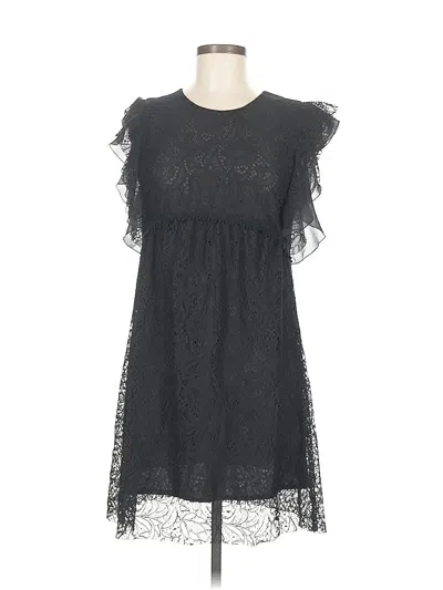 Pre-owned Zara Basic Cocktail Dress In Black