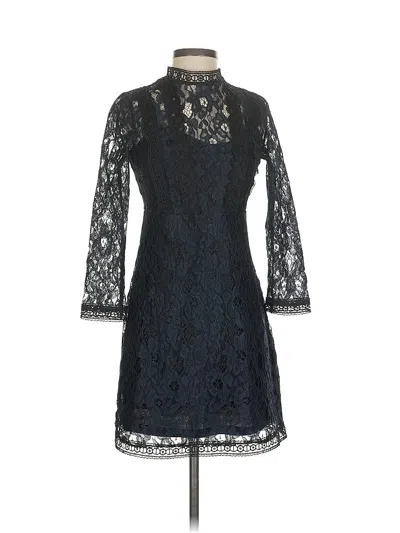 Pre-owned Zara Basic Cocktail Dress In Black