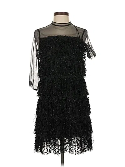 Pre-owned Zara Basic Cocktail Dress In Black