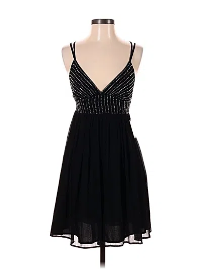 Pre-owned Zara Basic Cocktail Dress In Black