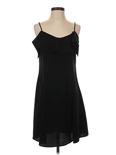 Pre-owned Zara Basic Cocktail Dress In Black
