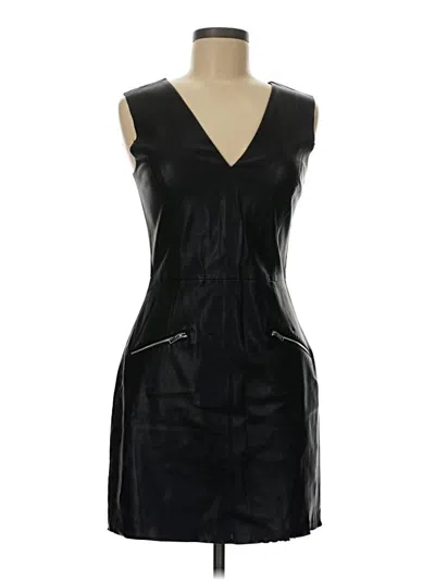 Pre-owned Zara Basic Cocktail Dress In Black