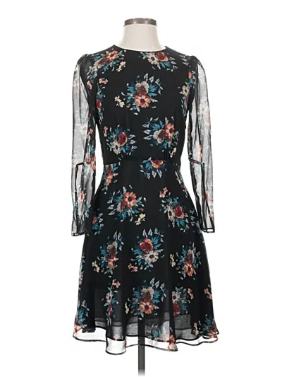 Pre-owned Zara Basic Cocktail Dress In Black