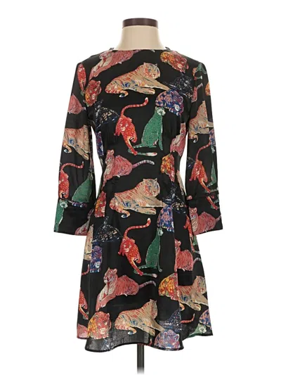 Pre-owned Zara Basic Cocktail Dress In Black