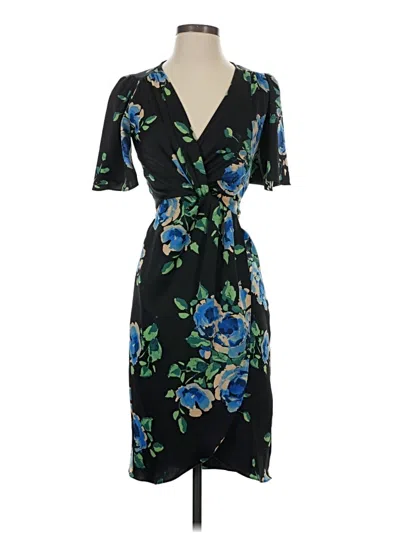 Pre-owned Zara Basic Cocktail Dress In Black