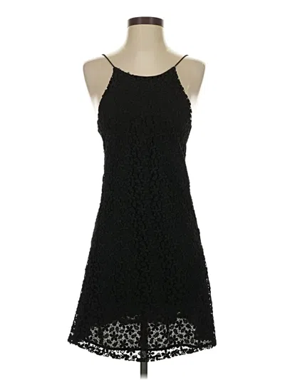 Pre-owned Zara Basic Cocktail Dress In Black