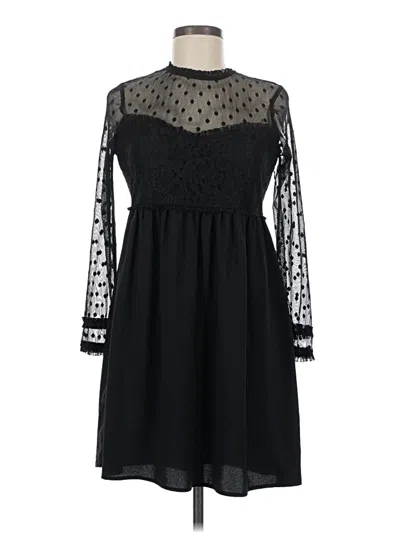 Pre-owned Zara Basic Cocktail Dress In Black