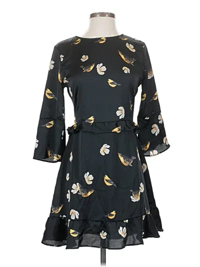 Pre-owned Zara Basic Cocktail Dress In Black
