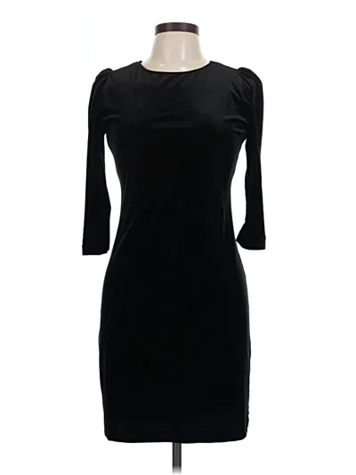 Pre-owned Zara Basic Cocktail Dress In Black