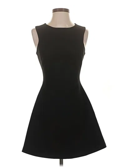 Pre-owned Zara Basic Cocktail Dress In Black