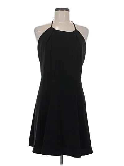 Pre-owned Zara Basic Cocktail Dress In Black