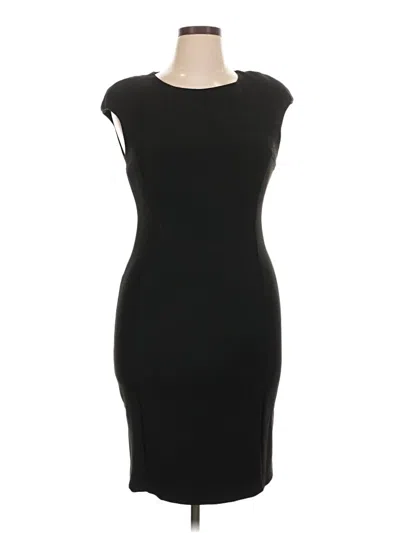 Pre-owned Zara Basic Cocktail Dress In Black