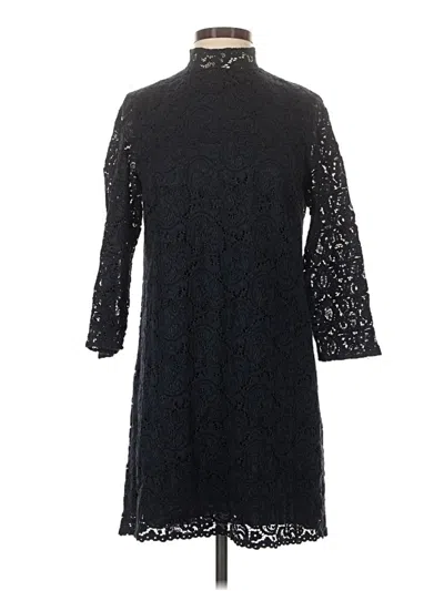 Pre-owned Zara Basic Cocktail Dress In Black