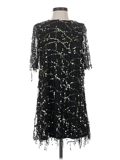 Pre-owned Zara Basic Cocktail Dress In Black