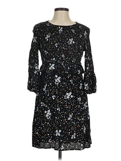 Pre-owned Zara Basic Cocktail Dress In Black