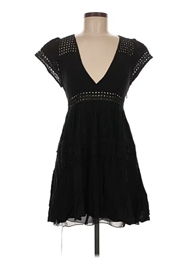 Pre-owned Zara Basic Cocktail Dress In Black