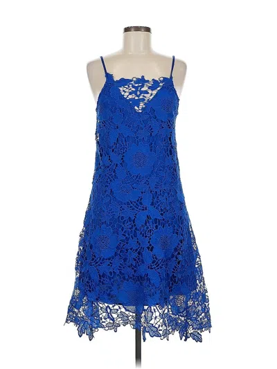 Pre-owned Zara Basic Cocktail Dress In Blue