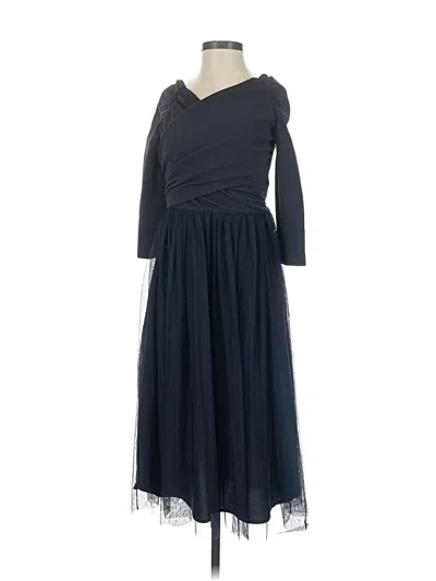 Pre-owned Zara Basic Cocktail Dress In Blue