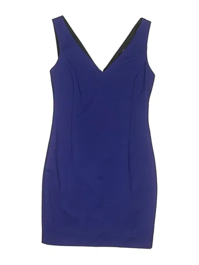 Pre-owned Zara Basic Cocktail Dress In Blue