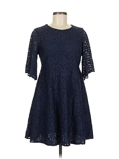 Pre-owned Zara Basic Cocktail Dress In Blue