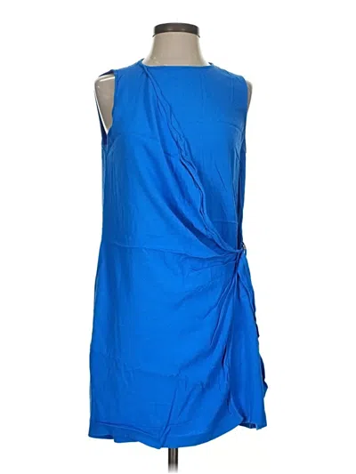 Pre-owned Zara Basic Cocktail Dress In Blue