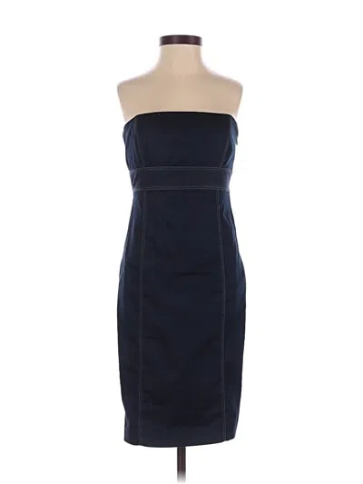 Pre-owned Zara Basic Cocktail Dress In Blue