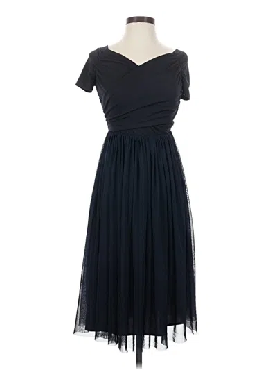 Pre-owned Zara Basic Cocktail Dress In Blue
