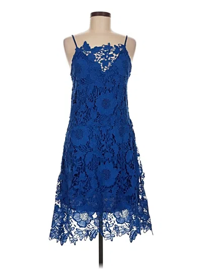 Pre-owned Zara Basic Cocktail Dress In Blue
