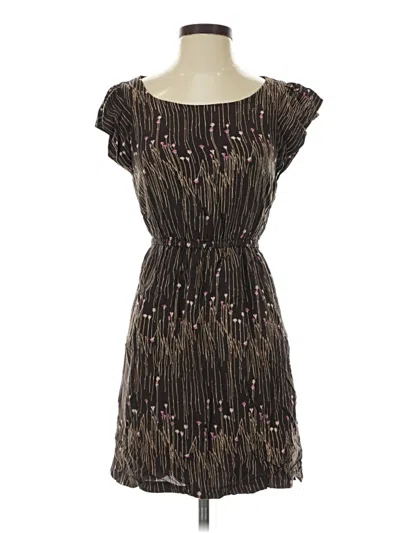 Pre-owned Zara Basic Cocktail Dress In Brown