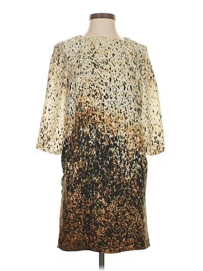 Pre-owned Zara Basic Cocktail Dress In Gold