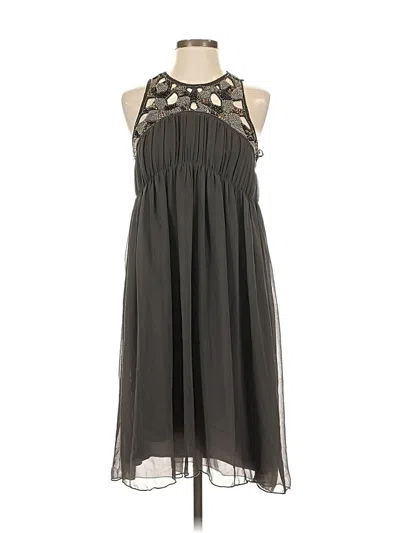 Pre-owned Zara Basic Cocktail Dress In Gray