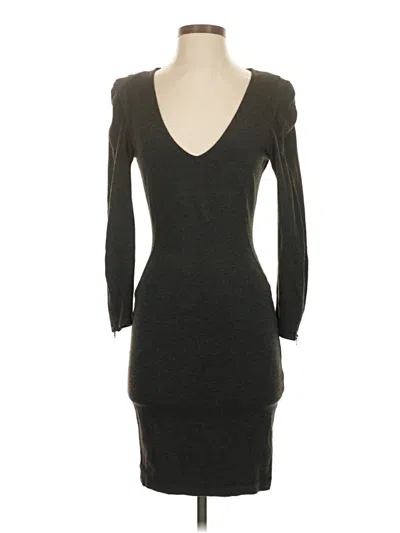 Pre-owned Zara Basic Cocktail Dress In Gray