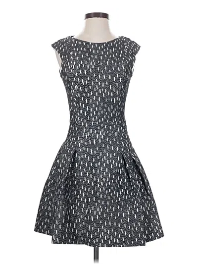 Pre-owned Zara Basic Cocktail Dress In Gray