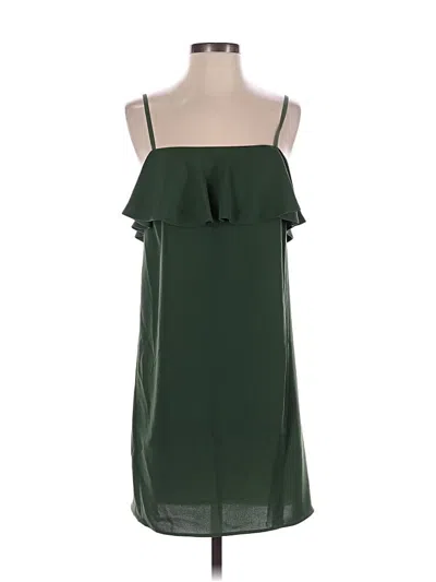 Pre-owned Zara Basic Cocktail Dress In Green