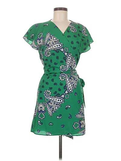 Pre-owned Zara Basic Cocktail Dress In Green