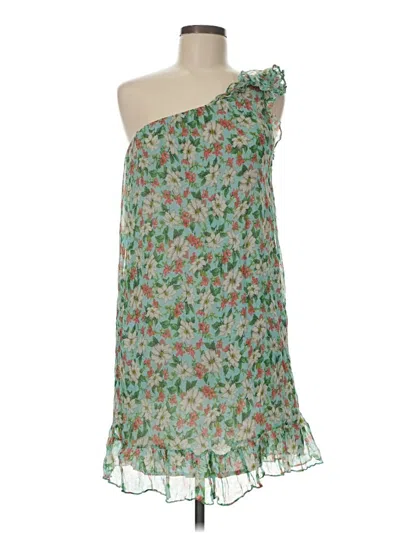 Pre-owned Zara Basic Cocktail Dress In Green