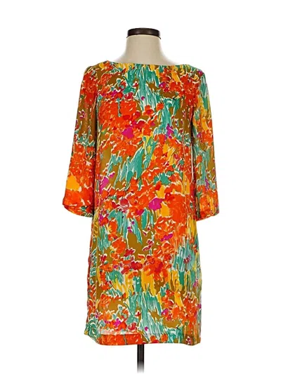 Pre-owned Zara Basic Cocktail Dress In Orange