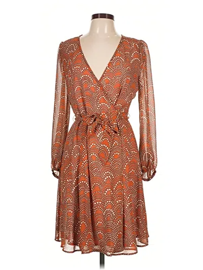 Pre-owned Zara Basic Cocktail Dress In Orange