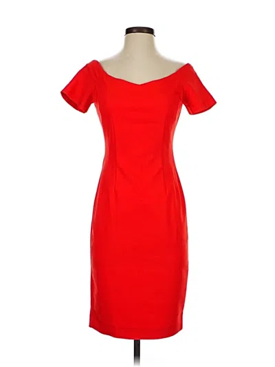 Pre-owned Zara Basic Cocktail Dress In Red