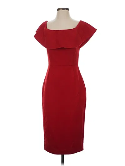 Pre-owned Zara Basic Cocktail Dress In Red