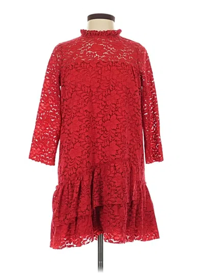 Pre-owned Zara Basic Cocktail Dress In Red