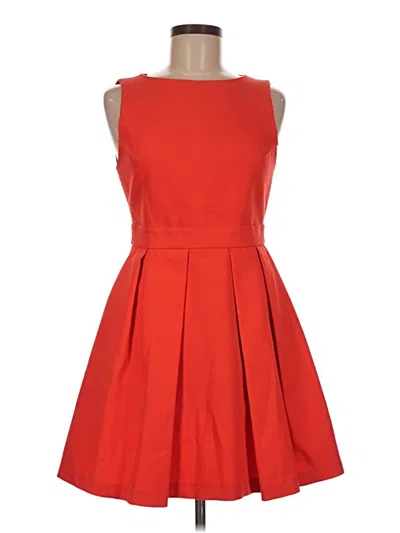 Pre-owned Zara Basic Cocktail Dress In Red