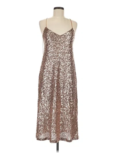 Pre-owned Zara Basic Cocktail Dress In Silver