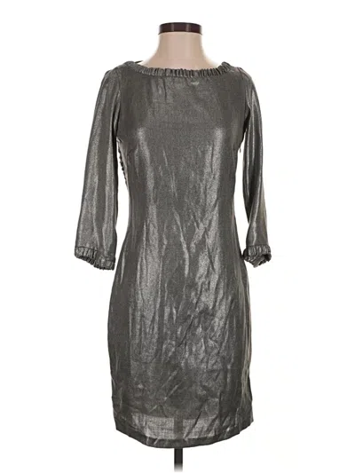 Pre-owned Zara Basic Cocktail Dress In Silver