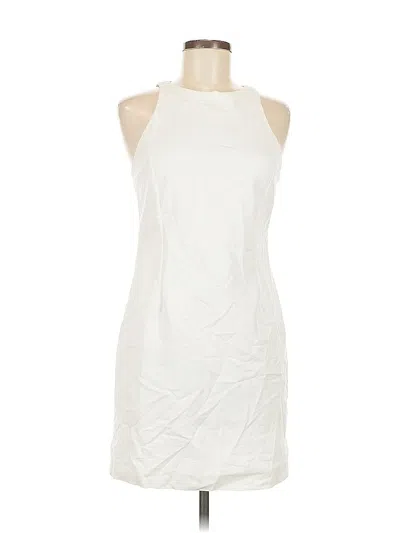Pre-owned Zara Basic Cocktail Dress In White