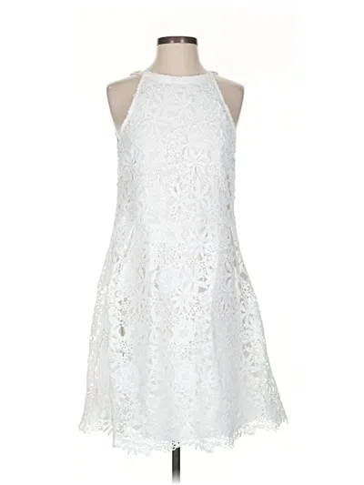 Pre-owned Zara Basic Cocktail Dress In White