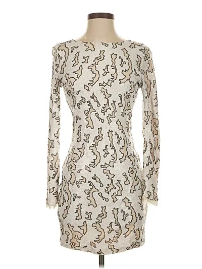 Pre-owned Zara Basic Cocktail Dress In White